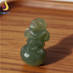 【代代有福】手工制作和田玉立体福袋葫芦吊坠玉坠男女款礼物证书