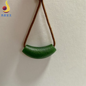 碧玉毛衣链男女款 天然和田玉新疆吊坠锁骨链正品 礼物证书 如愿