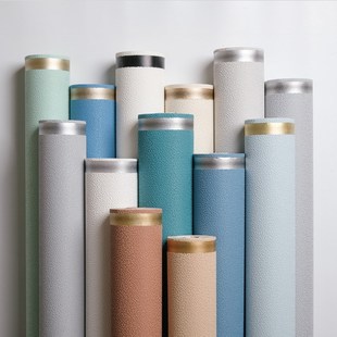 轻奢简约b客厅电视背景墙墙纸白色硅藻泥条纹壁纸卧室走廊满铺加