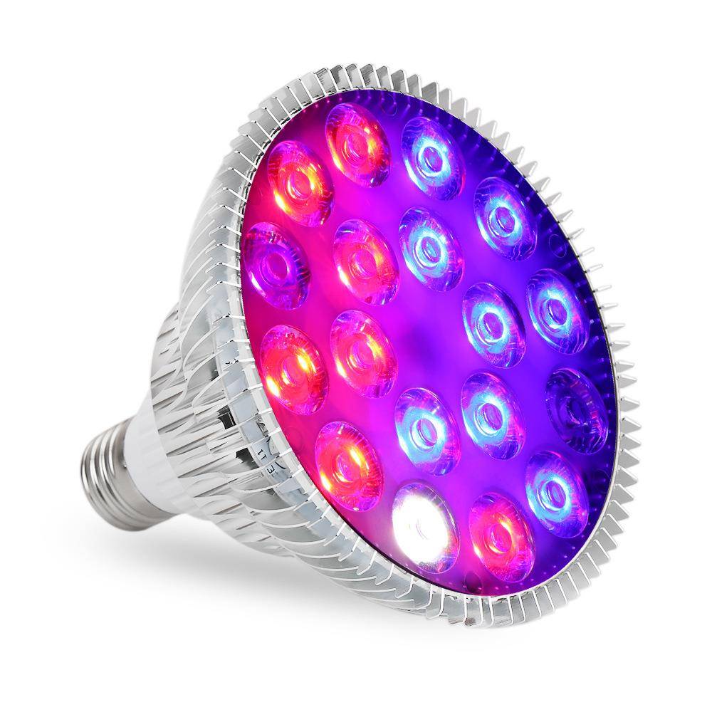 植物生长补光LED灯全光谱LED18珠透镜E27螺口