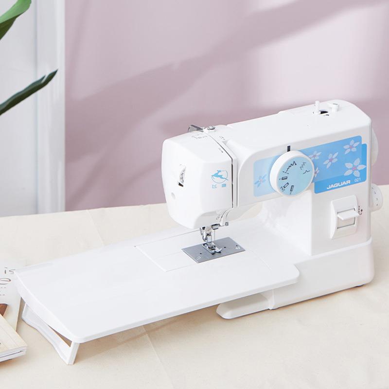飞鹿新品021家庭缝纫机家用 电动多功能小型锁边吃厚带自动穿线器