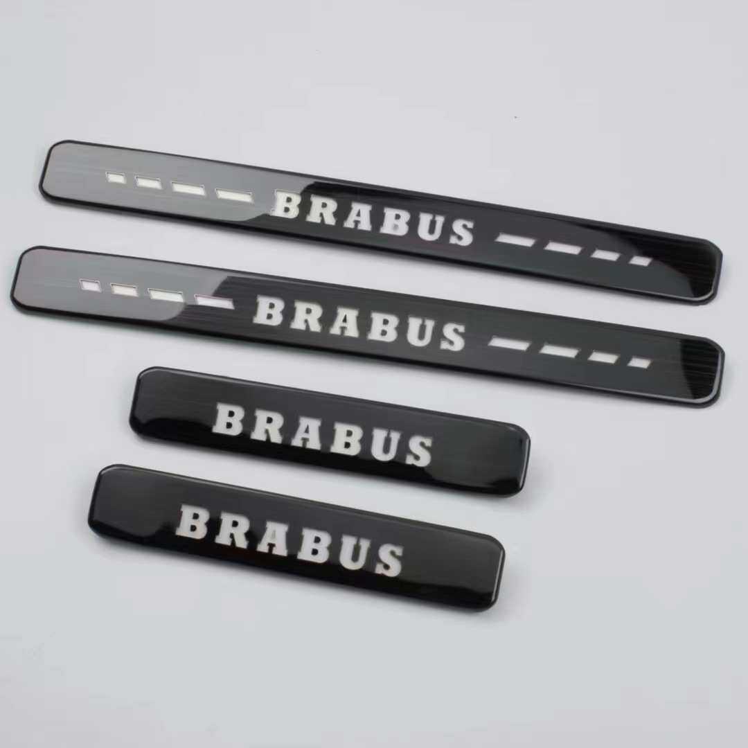 19-23benz奔驰大G级W463W464G63BRABUS AMG带灯门槛条迎宾踏板
