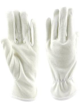 汉盾 HD-GP5509 纯棉舒适耐磨防滑点塑防滑白色礼仪手套 30g