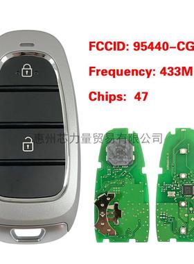 适用于现代2键智能卡钥匙 433MHz FCCID:95440-CG140 47chip