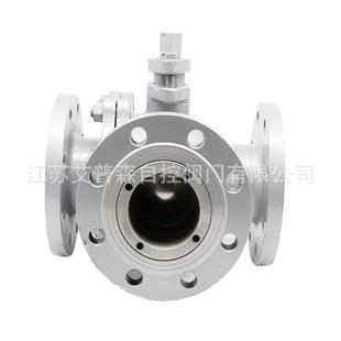 三通法兰球阀 Q45F不锈钢T型三通球阀 Q44F不锈钢L型三通球阀