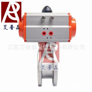 气动薄型球阀 16不锈钢气动薄型对夹球阀 气动薄型对夹球阀Q671F