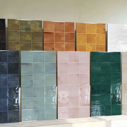 全瓷法式复Y古手工方格凹凸面砖400800厨房卫生间背景墙砖民宿咖