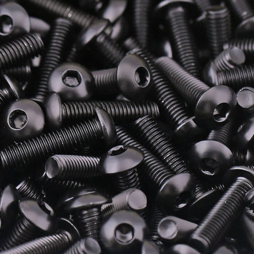 热销M6Md8M10黑色304不锈钢圆头内六角螺丝 镀黑锌盘头内六角螺栓