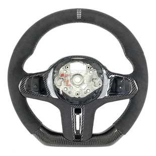 适用于宝马34568系G底盘G30G20G80G32G34碳纤维方向盘改装 碳纤维