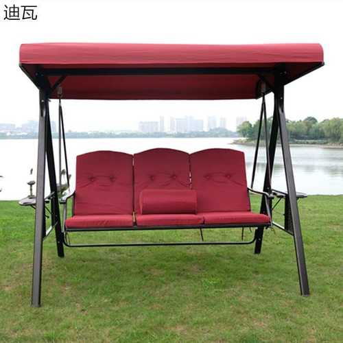 室外秋千摇椅户外巴拿马双人三人吊椅秋千椅庭院花园阳台铁艺秋千