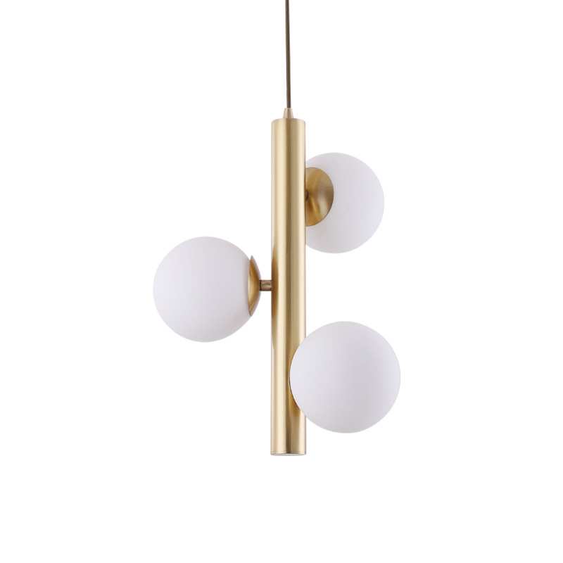 全铜现代简约北欧餐厅创意设计师卧室书房过道灯吧台个性艺术吊灯