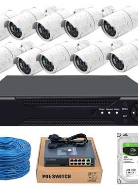 工厂 安防POE监控套装 10CH 8MP POE Security System NVR Kit