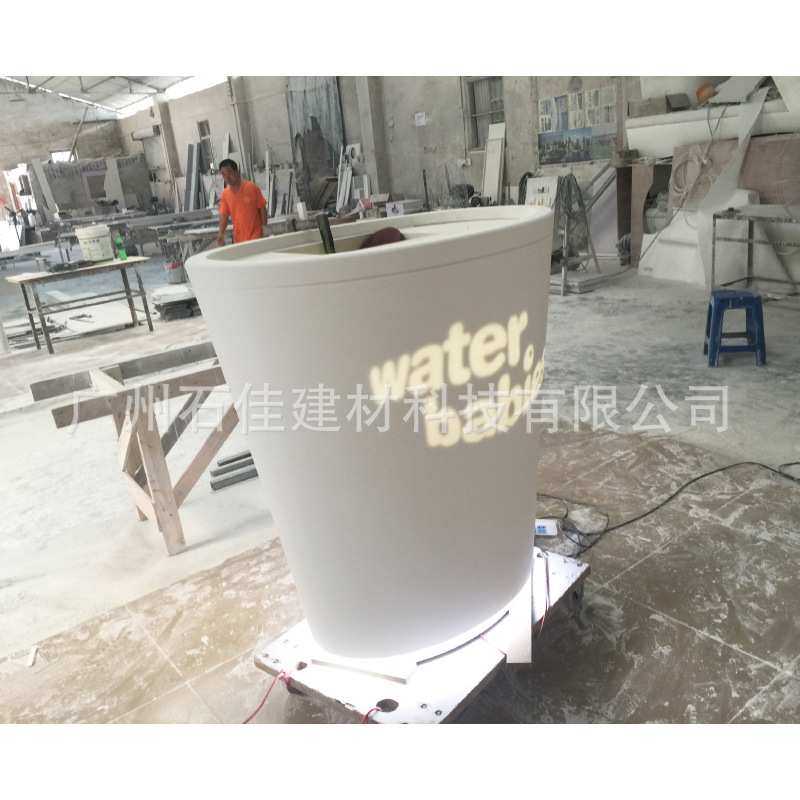 吧台橱柜台面亚克力人造石英石大理石洗手台面护士站台面加定工制