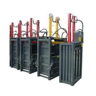 电机7.5KW小型立式液压打包机废品收购站自动扎困打捆机