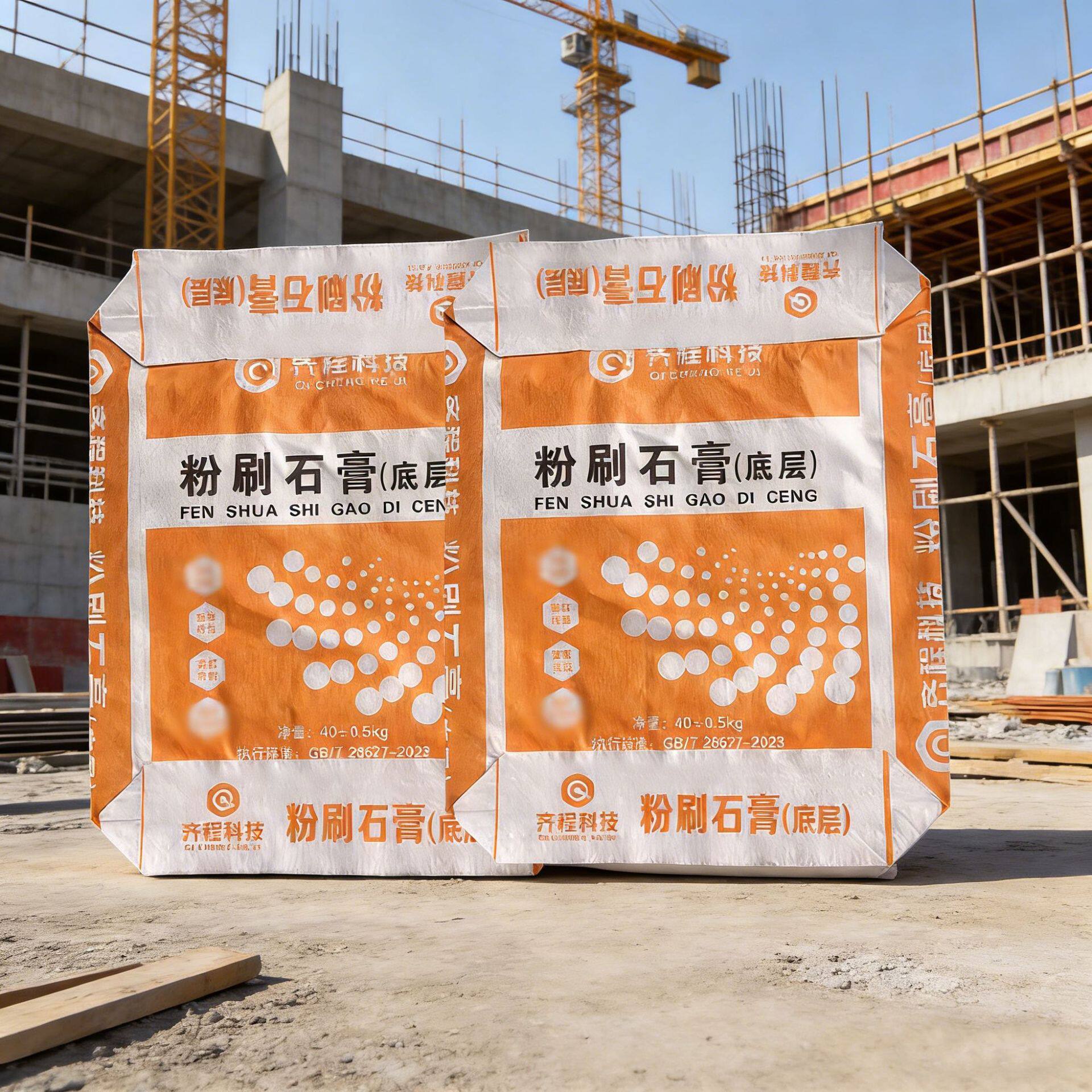 袋装硬石膏粉建筑建材砂浆粉刷找平底层墙面填充抗裂生石膏粉