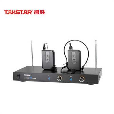 Takstar/得胜 TS-6700PP 无线麦克风卡拉ok演唱K歌领夹一拖二话筒