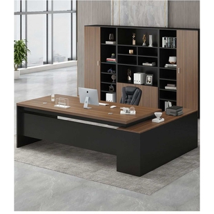 办公桌简约现代经理桌子办公室大班台总裁主管桌椅套装组合老板桌