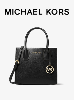 【新年礼物】Michael Kors黑色中号托特包风琴款手提单肩包女