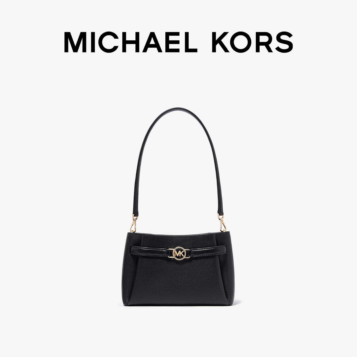 【618礼物】Michael Kors Angelina小号皮质单肩包新款mk腋下包包