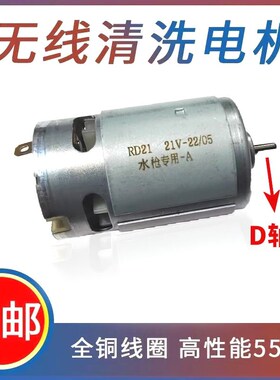 洗车机水枪24V21V纯铜电机清洁机清H洗机水泵配件550型电机泵头