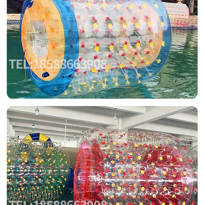 充气游乐园草地滚筒球步行悠波球冬季加厚雪地娱乐游乐厂设备