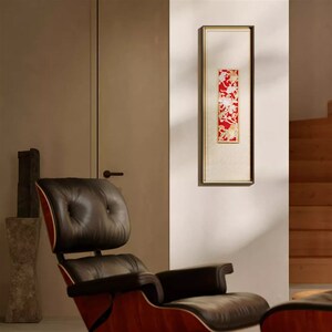 南京云锦研究所元先桃夭三多立体镜框挂画家居装饰画玄关走廊客厅