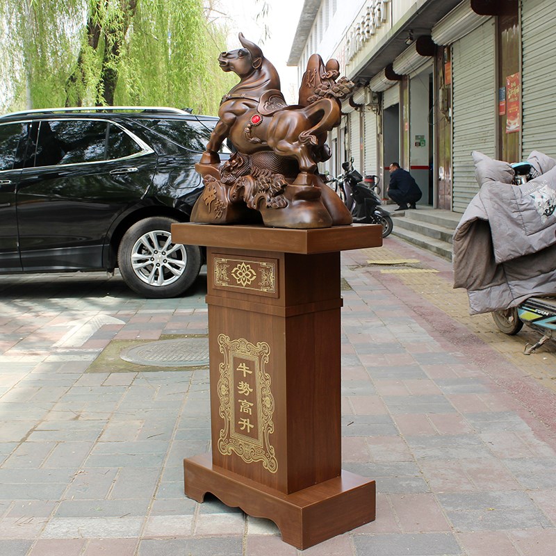 招财牛落地摆件 公司工厂乔迁开业礼品店铺大厅装饰品.商务送礼品