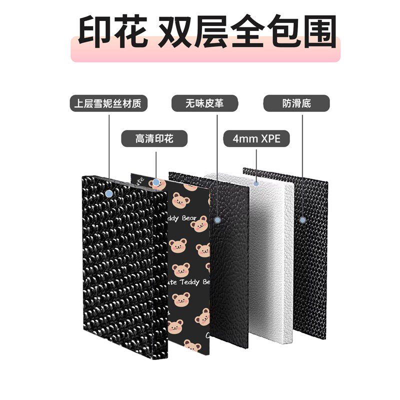 汽车用脚垫全包围上层地毯式替换可爱后排大包围女生防脏防水地垫