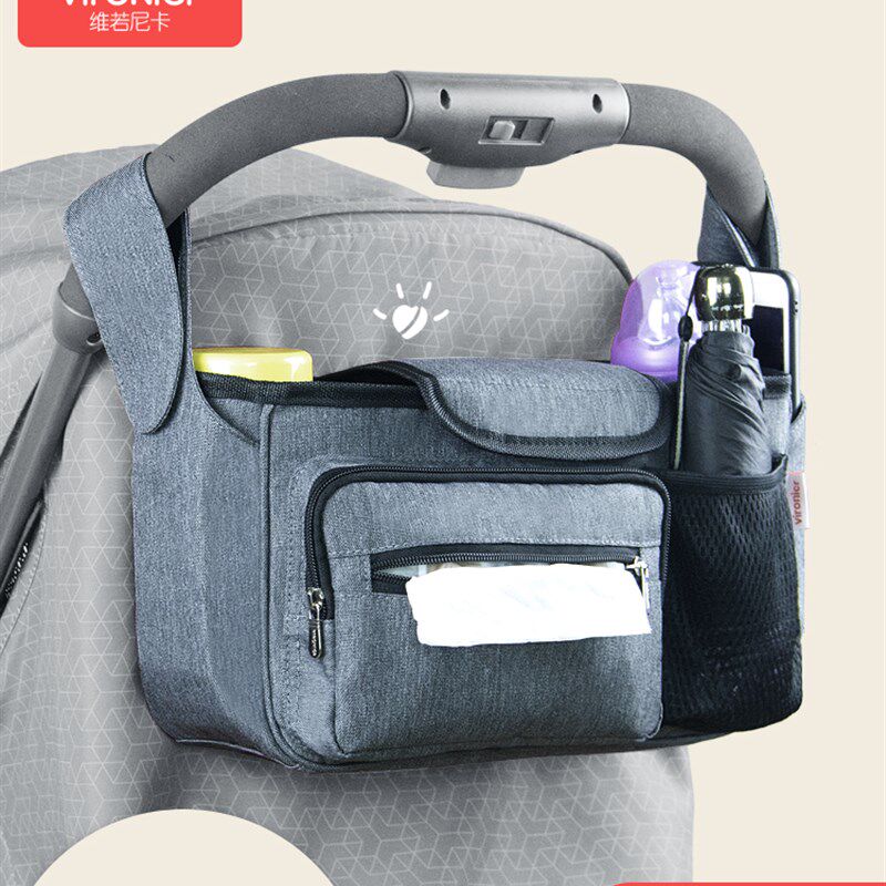 婴儿车挂包宝宝伞车配件挂袋多功能大容量挂钩收纳储物Z袋推车挂