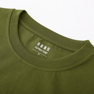 战友聚会纪念定制老兵T恤衫军旅文化衫刺绣logo定制回望军旅彩标