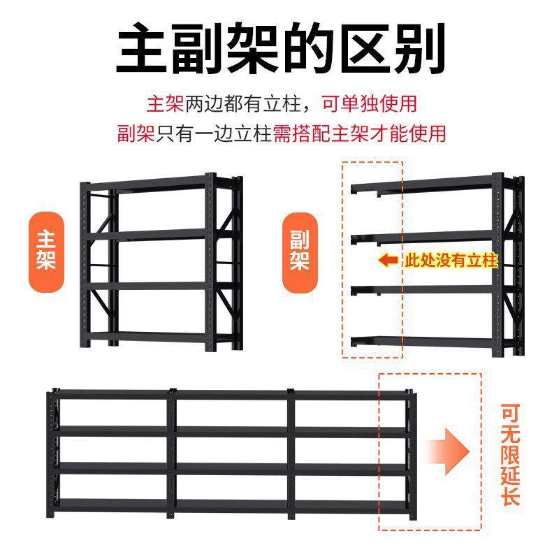 楼梯下斜角置物架家用收纳书架杂物架储物架多层角钢架子环保防锈