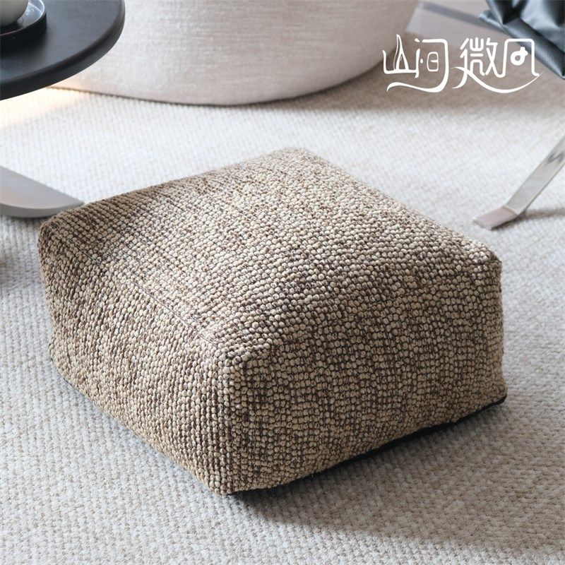 咖色中古风坐墩方形蒲团侘寂风地上坐垫懒人沙发脚踏民宿矮凳子,居家布艺,蒲团,淘宝优惠券,粉丝福利购,淘宝优惠卷