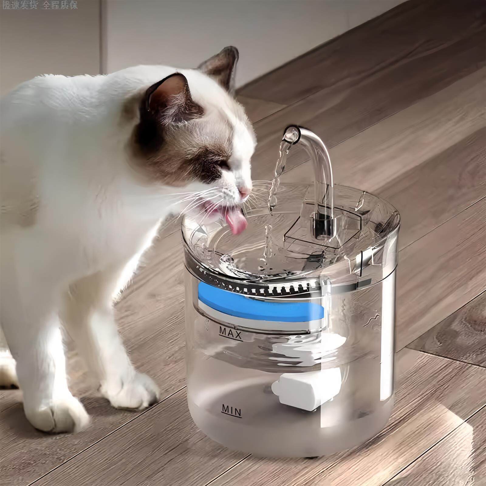 饮水机猫咪喝水器无线恒温自动循环流动水静音宠物狗狗喂水盆喷泉