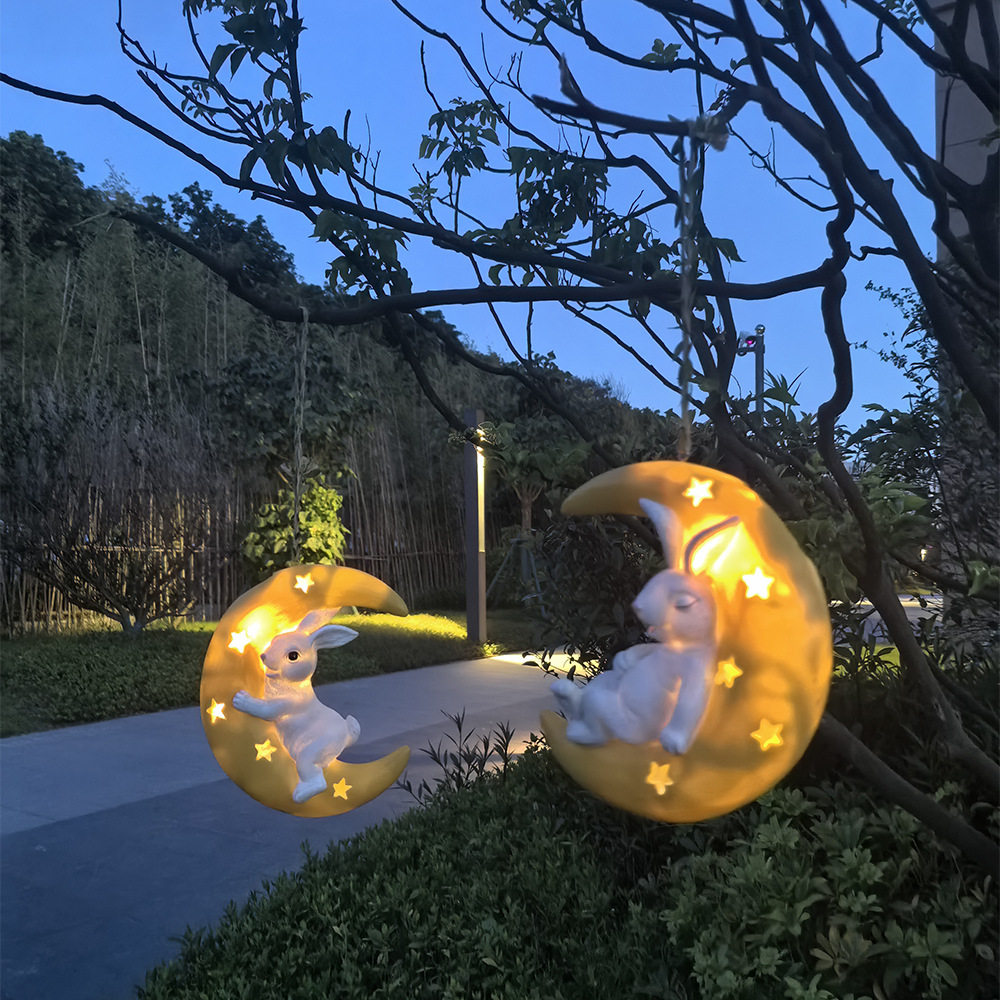 月下兔小夜灯可爱兔子月