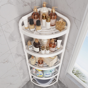 卫生间架子置物架l落地浴室厕所洗澡间收纳架夹缝转角三角架储物