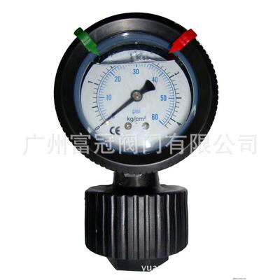 耐酸碱PP隔膜压力表 PCB设备专用压力表 PIONEER压力表厂家