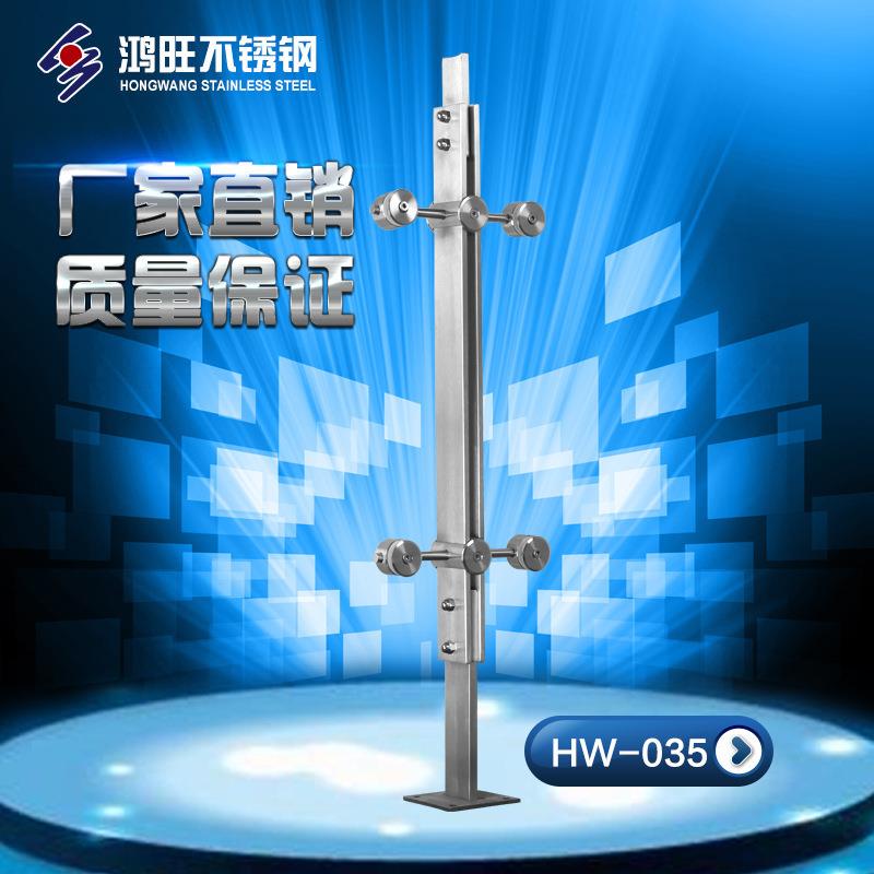 厂家新款市政工程栏杆立柱连廊不锈钢楼梯扶手立柱不锈钢立柱