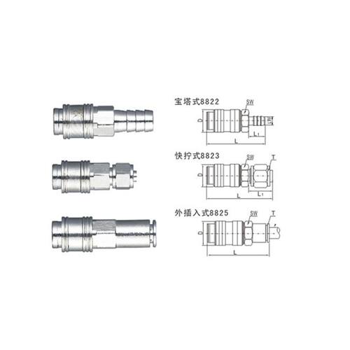 永瑞YONGRUI全金属快速接头8822/8823/8825-04/06/08/10/12
