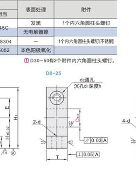 加厚T形导向轴支座 开口型GCY01 02 06 08-D12 16 20 25 30 35 40
