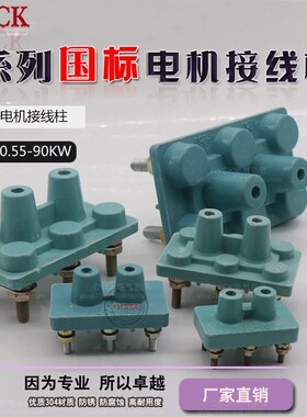 电机接线板Y100接线柱国标加厚电动机接线端子 铜连接片Y132 Y160