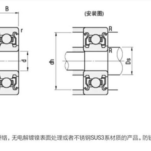 不锈钢小径滚珠轴承C-SB634ZZ SB633ZZ SB628ZZ SB626ZZ/SB625ZZ