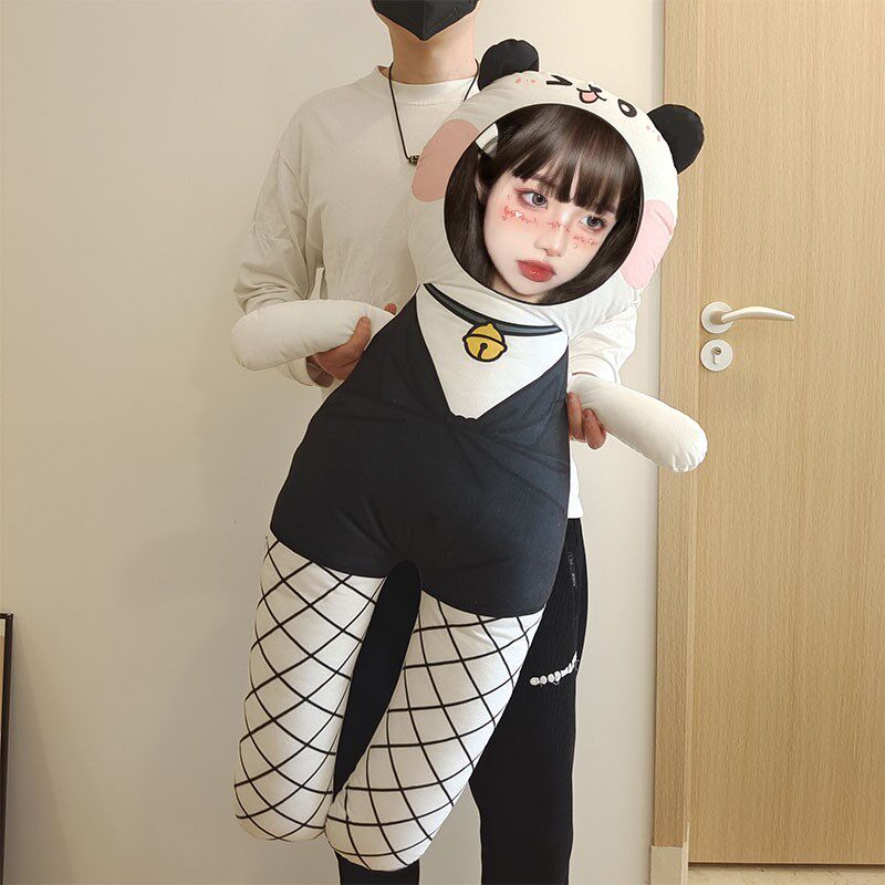 diy抱枕定制180cm大人形玩偶公仔等身长条枕来图定制照片人脸头像