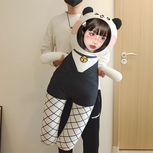 diy抱枕定制180cm大人形玩偶公仔等身长条枕来图定制照片人脸头像