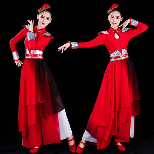 打鼓服装新款中国风舞蹈服锣鼓队演出服女现代舞水鼓舞开场舞成人