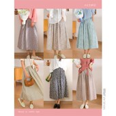 篙支全棉纱 小耳出品 浪漫春夏碎花 松紧腰显瘦遮胯碎花半身裙