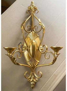 中东复古轻奢装饰品装饰神灯烛台墙面挂件金属工艺品挂件供奉神龛