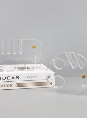 简约现代创意亚克力透明鱼摆件样板间民宿样板房卧室客厅书房装饰