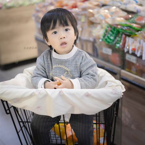 北欧风购物推车防脏垫 儿童逛超时隔脏坐垫 高脚餐椅婴儿保护套