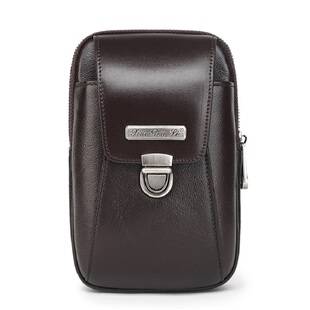 腰间 手机包真皮大屏牛皮套竖款 穿皮带腰包男款 手机套腰带腰包男式