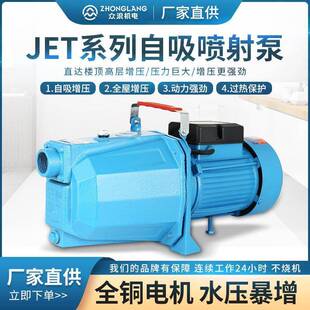 家用JET高压增压泵水塔深井高层农用自吸喷射泵220V高扬程抽水泵